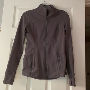 Purple athleisure zip jacket